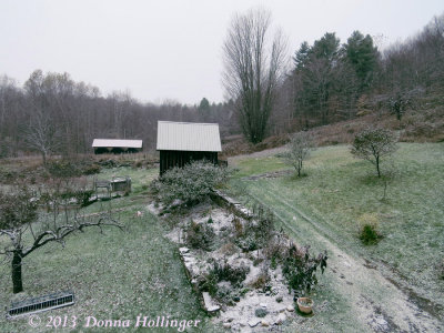 Snowing at Eccohouse