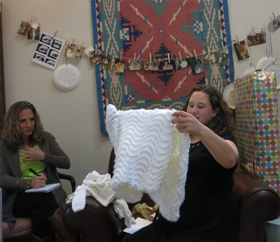 The White Baby Blanket - Handmade