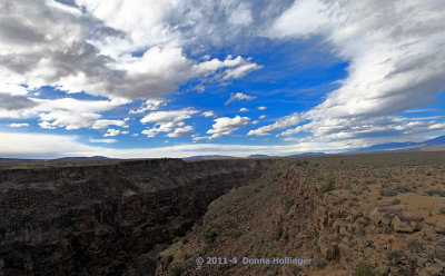 Clouds gathering over the Rio Grande Gorge 
