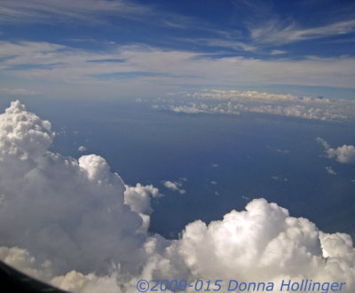 Clouds on the Flight from Australia to Bali