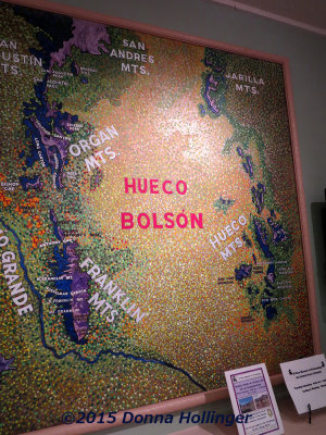 A Map Showing the Mountains Surrounding Bosque