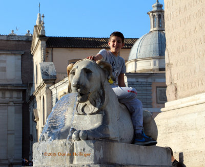 Sphinx with Child, Piazza Del Populo