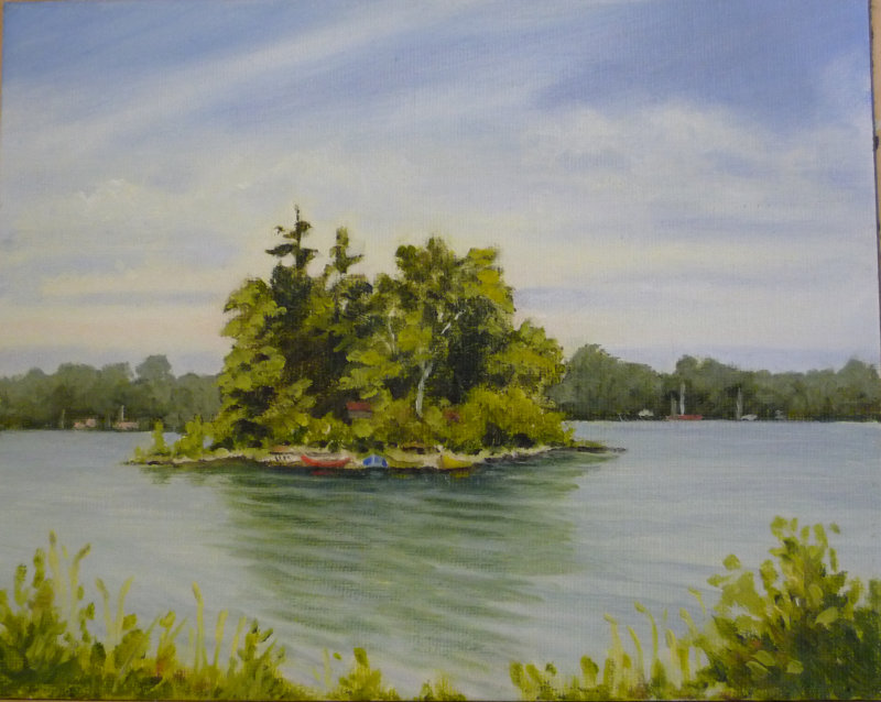 Potawatomi State Park, Door Co. Wi. plein air oil painting