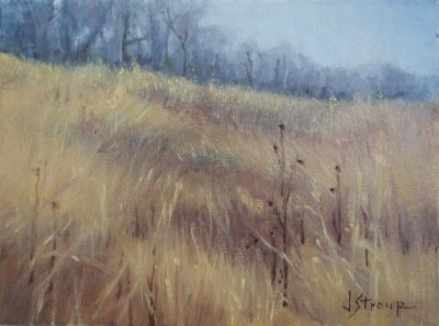 Prairie Grasses - plein air oil 6x8