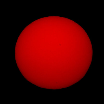 Mercury transit on Solar disk (9-05-2016)