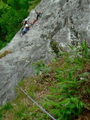 From the third belay