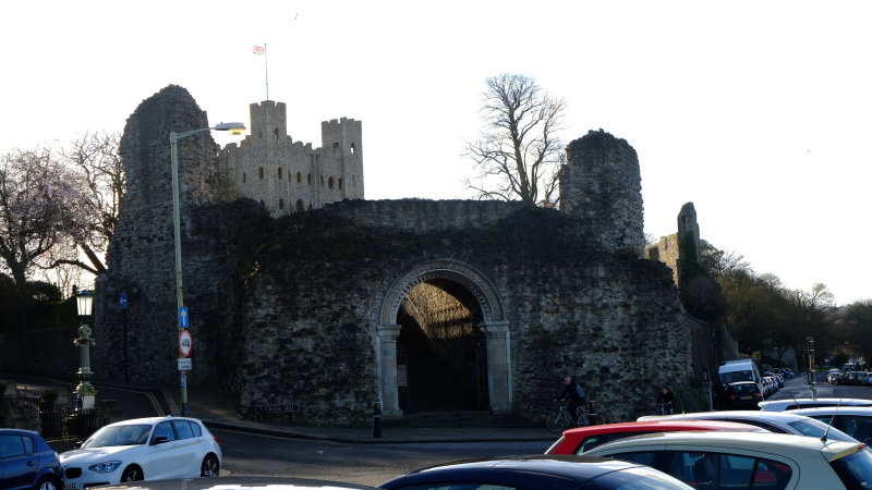 Rochester  Castle  walls  and  keep.