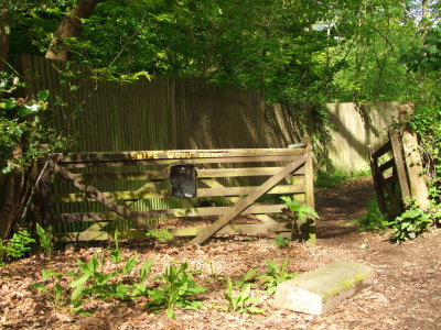 The  High  Weald  Landscape Trail  passes  through  this  gate.