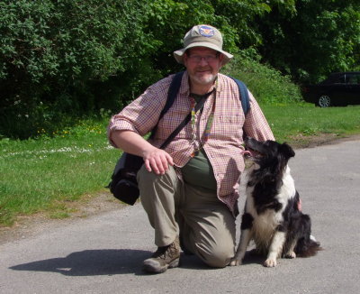 Lady , the  collie  and  some  fat  bloke.