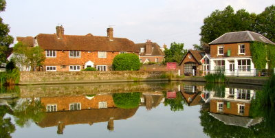 Early morning reflections at Goudhurst village pond.