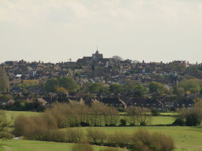 St. Mary's  church  and  the  town  of  Rye.