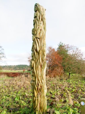 Well  carved  totem  pole