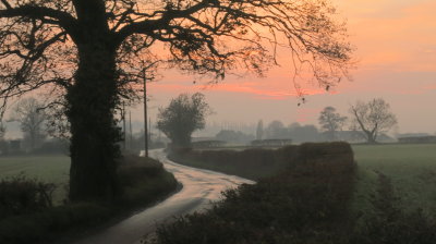 Epping  Lane  in  the  sunset.