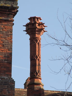 Roydon  Hall ; detail  of  a  chimney.