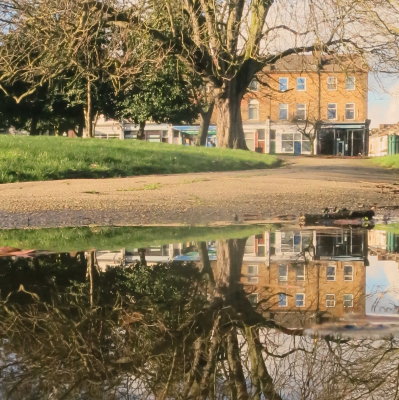 St. Michael's Terrace ,reflected.