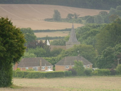 Westwell  from  The  North  Downs  Way