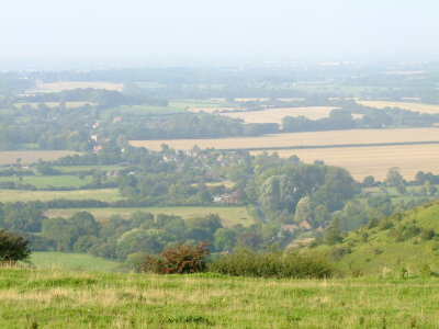 The  hamlet  of  Brook , stretches  out  below  you.