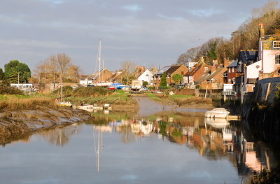 Cliffe  reflected  in  the  River  Ouse.