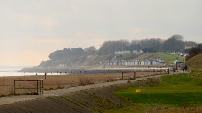 Looking  south  to  the  bathing  huts.