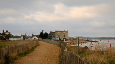 Approaching  the  Martello  tower