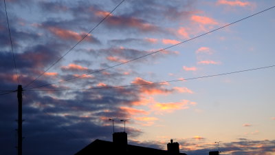A meagre sunrise.