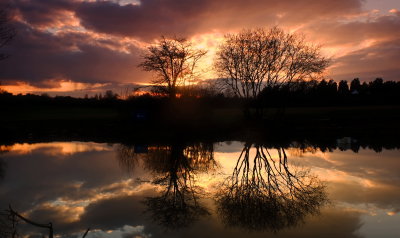 Sunset  and  shadows