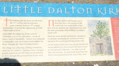 Little  Dalton  Kirk , Display  Board.
