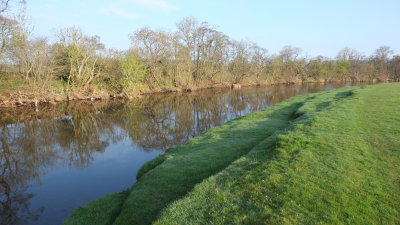 The  River  Eden  flowing  gently  to  the  sea.