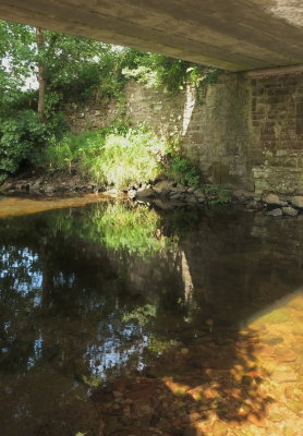 Reflections  under  Pont Newydd .