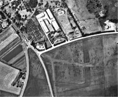Aerial  photograph  of  large  Roman  Fort  at  Pakenham.