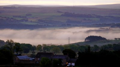 Morning  mist  in  the Tyne  Valley.