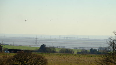 In  the  distance  is The  Queenborough  Bridge ,over  The  Swale.