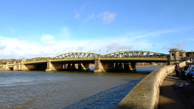 The  main  road  and  rail  bridge  over  the  River  Medway