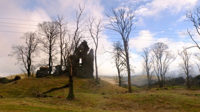 The  remains  of  Castle  Lindsay , upon  it's  motte.
