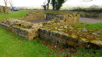 Hadrian's  Wall  :  Leahill  Turret  51b , looking southeast