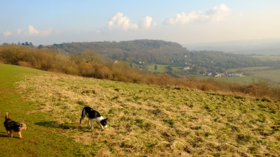 Eddy  and  Beth  on  Blue  Bell  Hill.