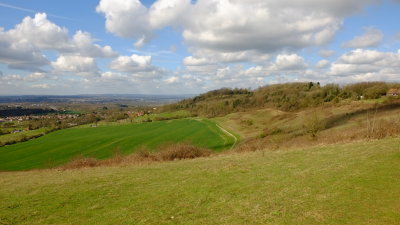 The  view  north  from  White  Horse  Wood  Country Park  viewpoint..198m.