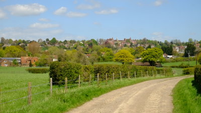 Sutton  Valence ,from  the  River  Beult  valley.