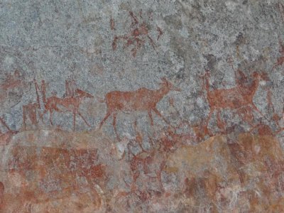 These paintings are estimated to be between 2,000 and 6,500 years old.