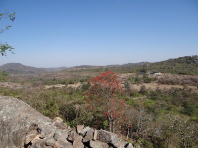 View from part of the Great Zimbabwe Ruins to another.