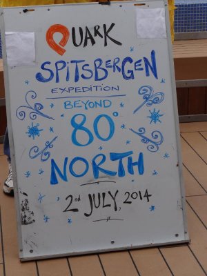 Our ship made it up to 80 degrees north!