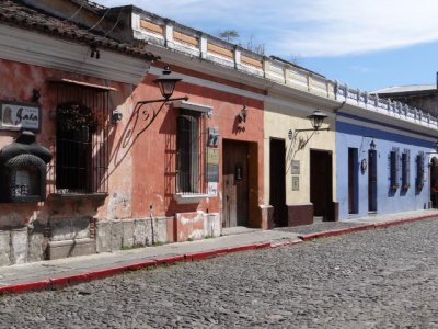 Colorful buildings in Antigua, Guatemala