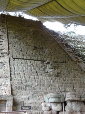 A magnificent Mayan stairway at Copan