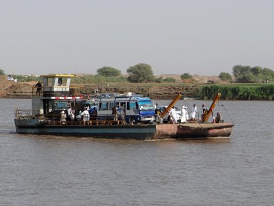 The car ferry we are about to catch to cross the Nile.