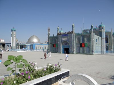 The Shrine of Hazrat Ali and the Mosque of Mazar e Sharif