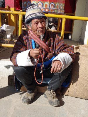 This man came form Bhutan to attend this festival.