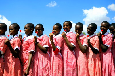 Girls who fled to the House of Hope the Elangata Primary School in Elangata Enterit. 