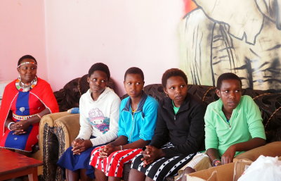 Girls who have fled to the House of Hope to avoid FGM.