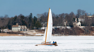 Iceboat on the Navesink