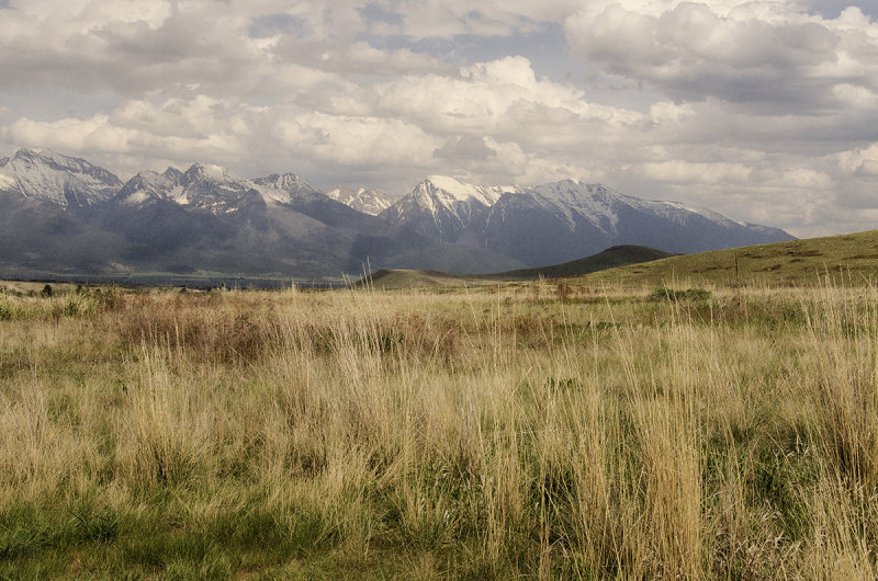 Looking East at the Mission Mountains